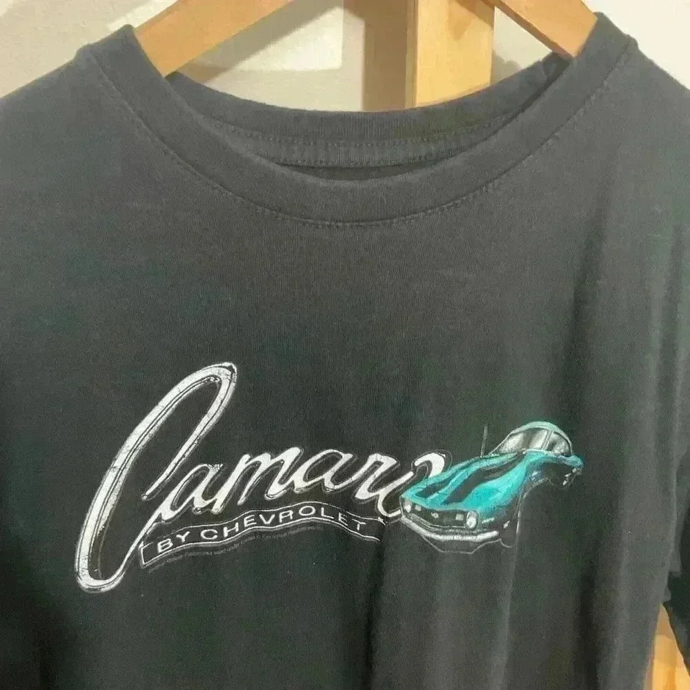 Newport Blue Chevrolet Camaro T-shirt Men’s Black Size Large
